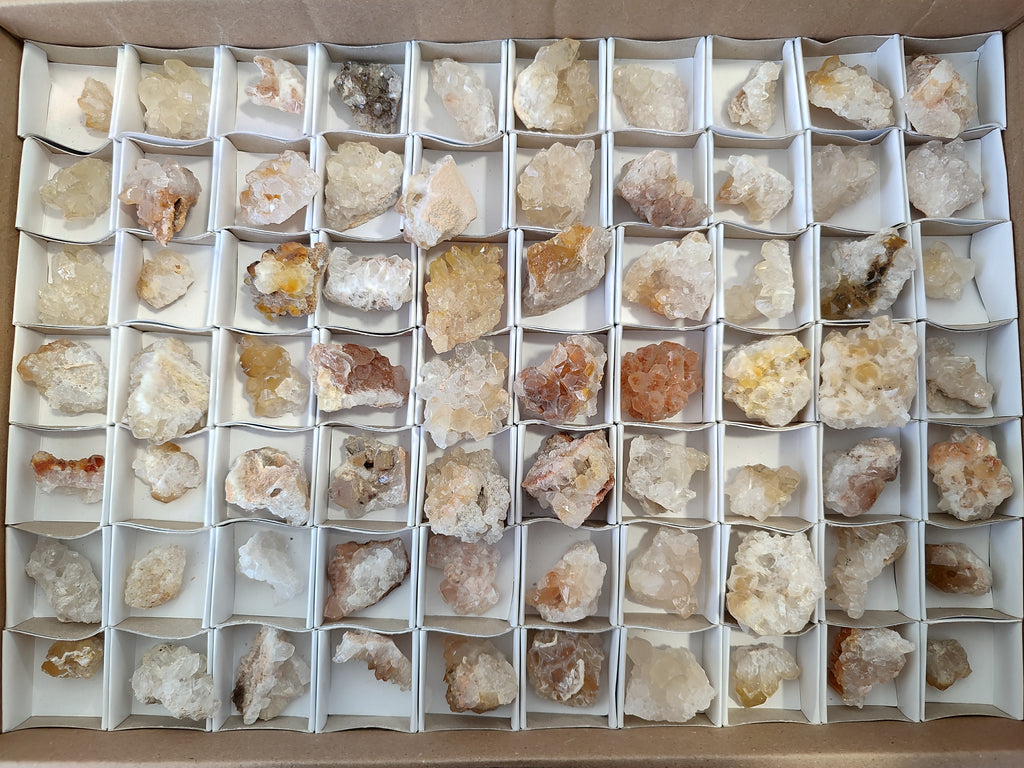 Natural Limonite Quartz Clusters x 70 From Solwezi, Zambia - Toprock Gemstones and Minerals 