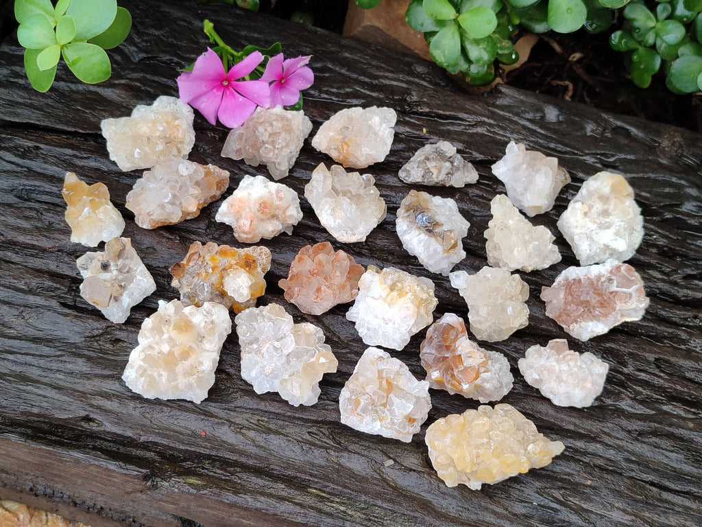 Natural Limonite Quartz Clusters x 70 From Solwezi, Zambia - Toprock Gemstones and Minerals 