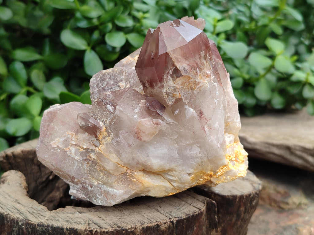 Natural Red Hematoid Quartz Clusters x 2 From Karoi, Zimbabwe - Toprock Gemstones and Minerals 