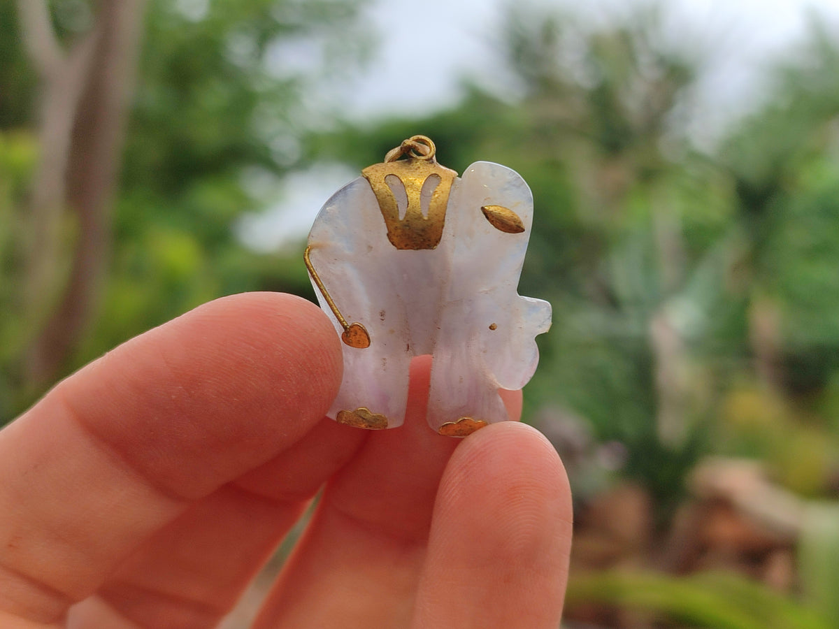 Hand Made Mixed Elephant Stone Pendants x 17 From Southern Africa - Toprock Gemstones and Minerals 