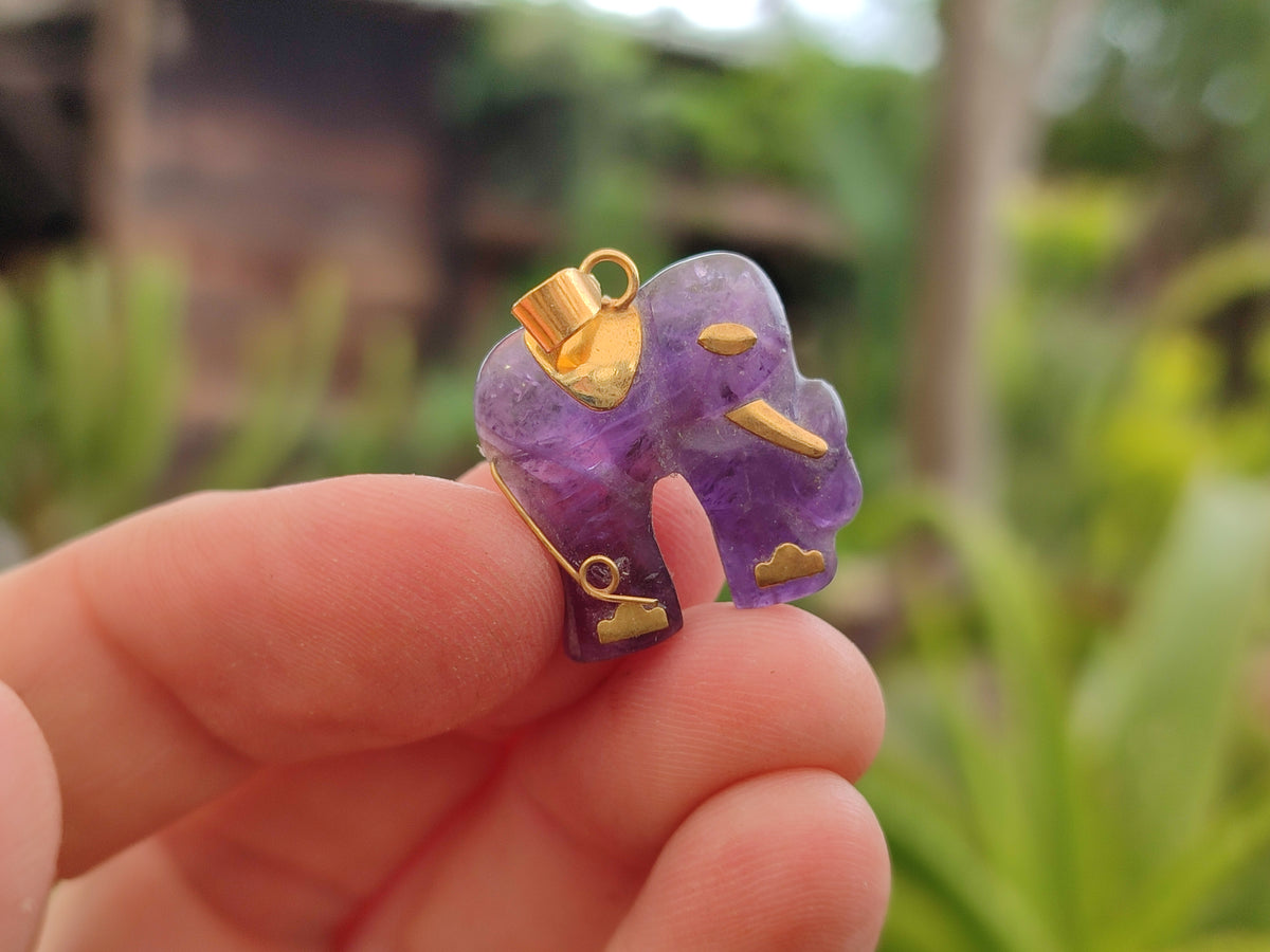 Hand Made Mixed Elephant Stone Pendants x 17 From Southern Africa - Toprock Gemstones and Minerals 