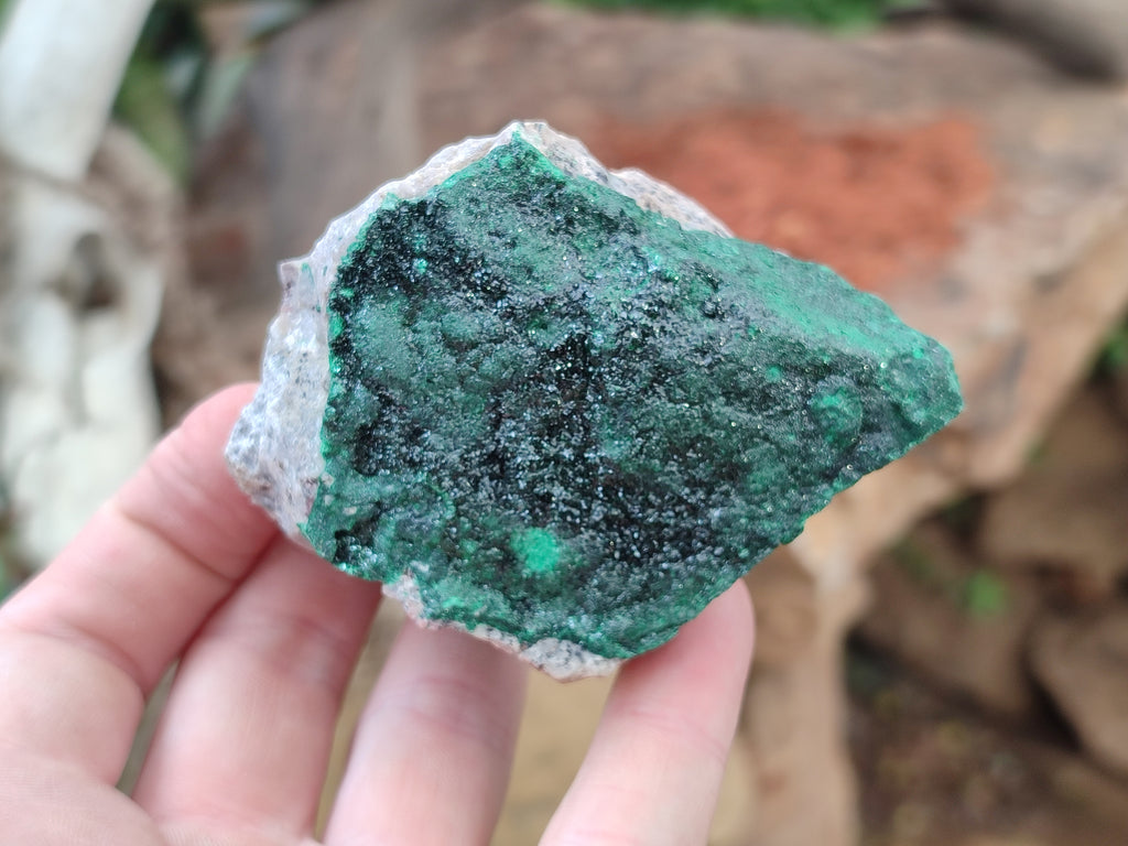Natural Botryoidal Malachite Specimens x 6 From Congo - Toprock Gemstones and Minerals 