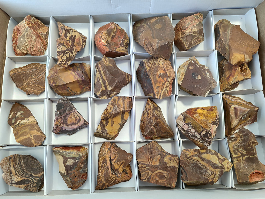 Natural Nguni Jasper Cobbed Specimens x 24 From Prieska, South Africa - Toprock Gemstones and Minerals 