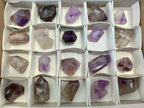 Polished Smokey Amethyst Window Quartz Crystals x 20 From Akansobe, Madagascar - Toprock Gemstones and Minerals 