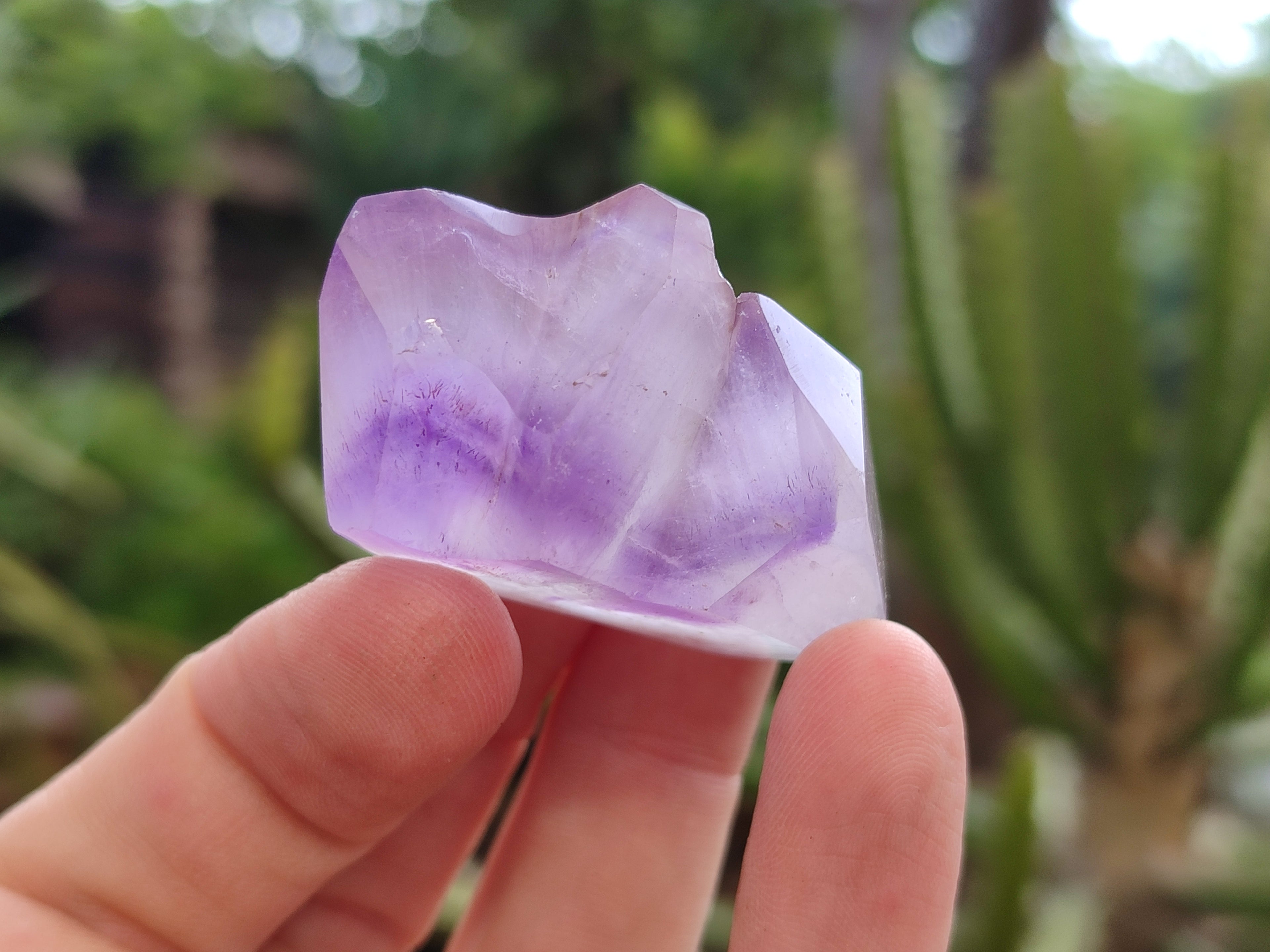 Polished Smokey Amethyst Window Quartz Crystals x 20 From Akansobe, Madagascar - Toprock Gemstones and Minerals 