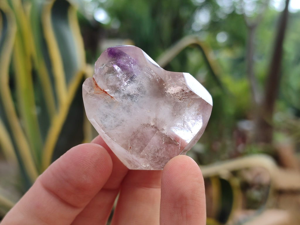 Polished Smokey Amethyst Window Quartz Crystals x 20 From Akansobe, Madagascar - Toprock Gemstones and Minerals 