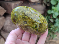 Polished Green Opal Standing Free Forms x 6 From Antsirabe, Madagascar - Toprock Gemstones and Minerals 