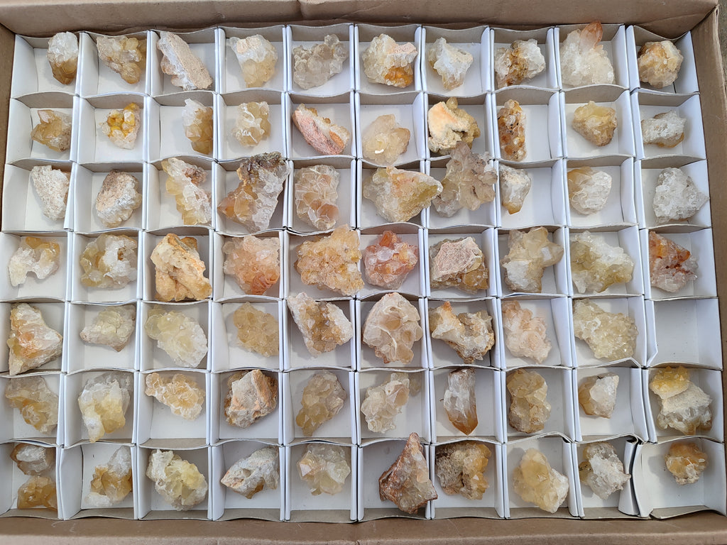 Natural Limonite Quartz Clusters x 70 From Solwezi, Zambia - Toprock Gemstones and Minerals 