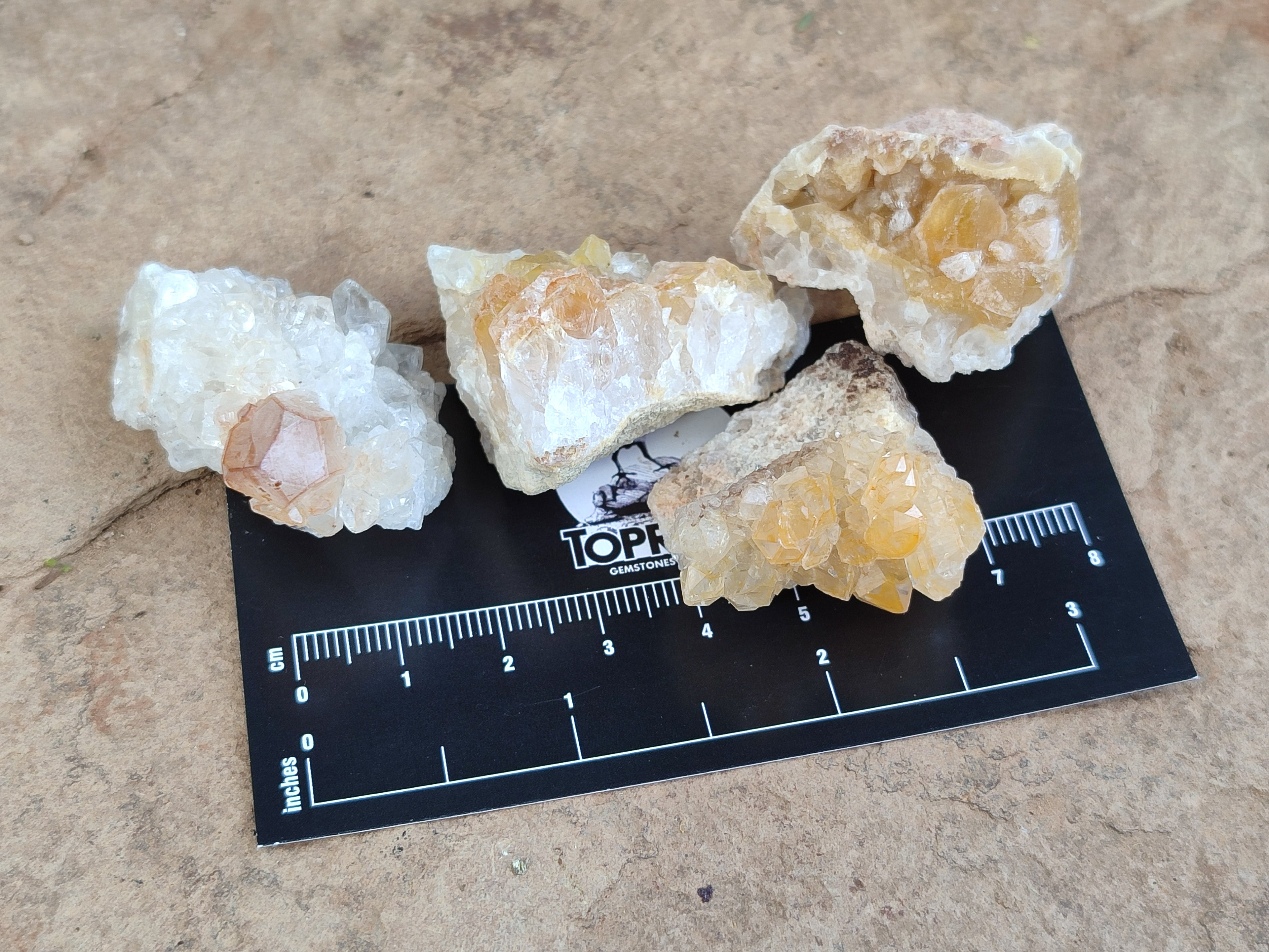 Natural Limonite Quartz Clusters x 70 From Solwezi, Zambia - Toprock Gemstones and Minerals 