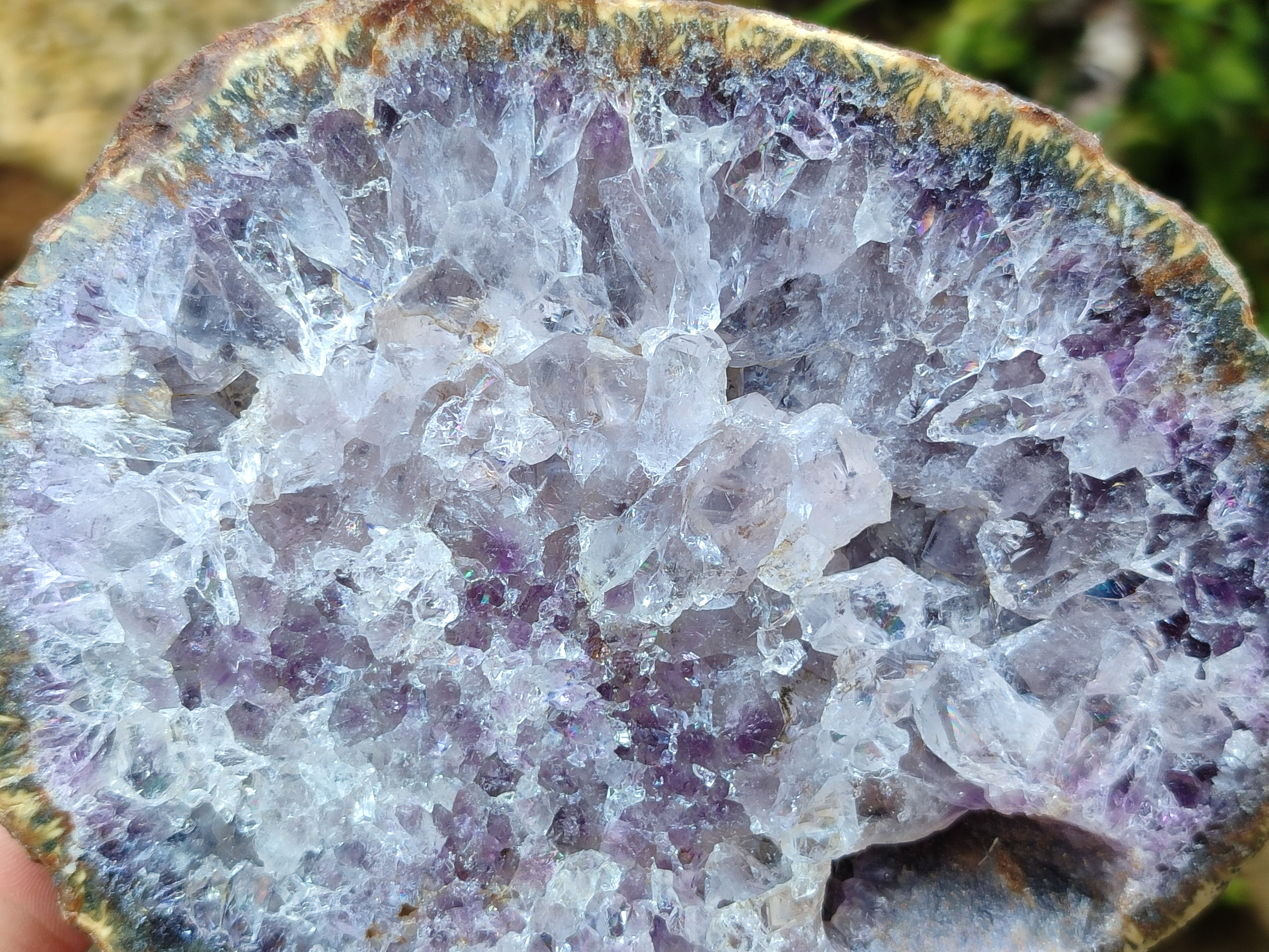 Polished On One Side Agate Nodules x 2 From South Africa - Toprock Gemstones and Minerals 