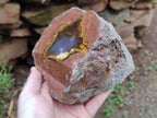 Polished On One Side Agate Nodules x 2 From South Africa - Toprock Gemstones and Minerals 