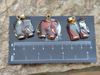 Hand Made Jasper Elephant Pendants x 6 From South Africa - Toprock Gemstones and Minerals 