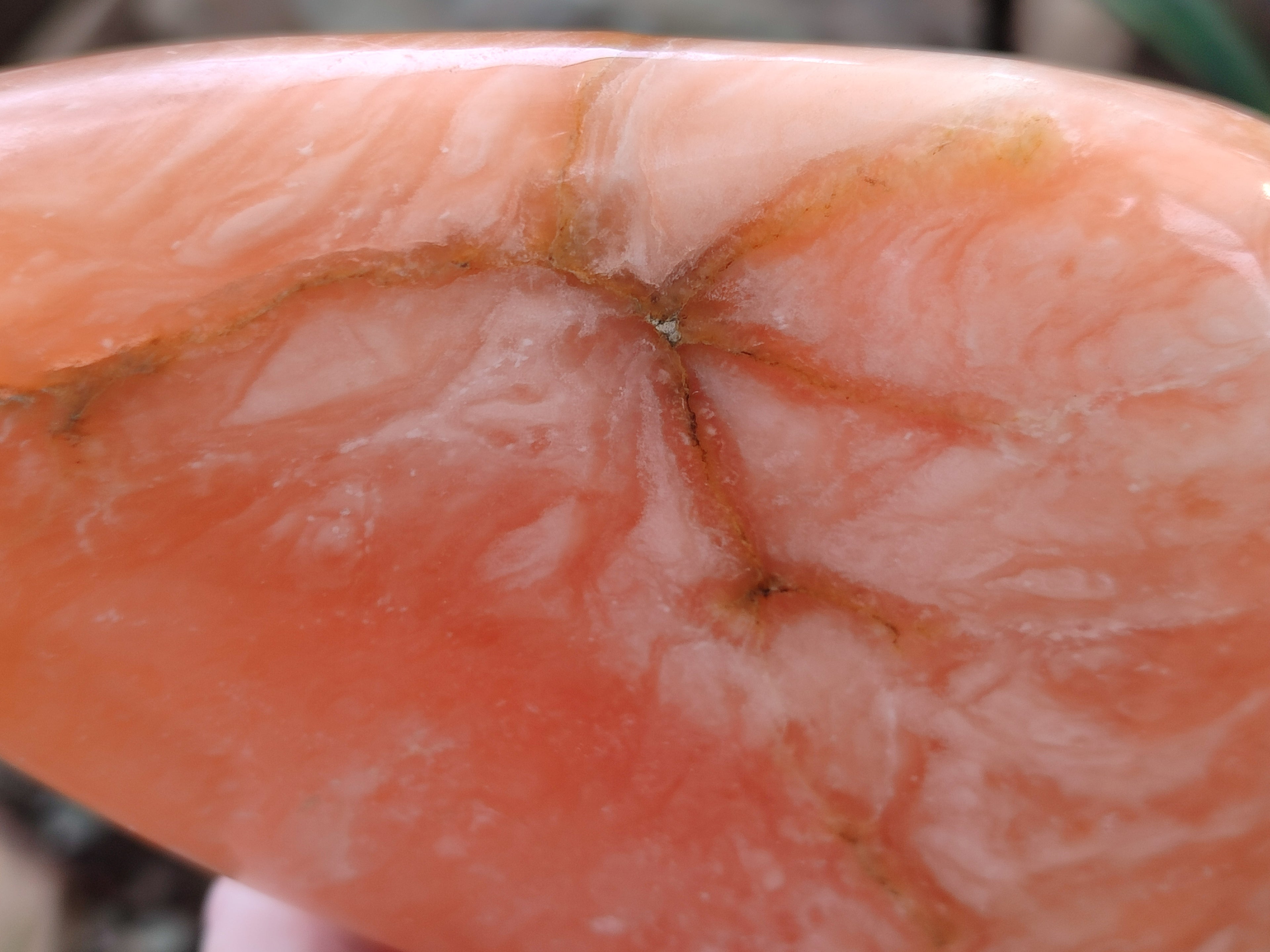 Polished Orange Twist Calcite Standing Free Form x 1 From Maevantanana, Madagascar - Toprock Gemstones and Minerals 