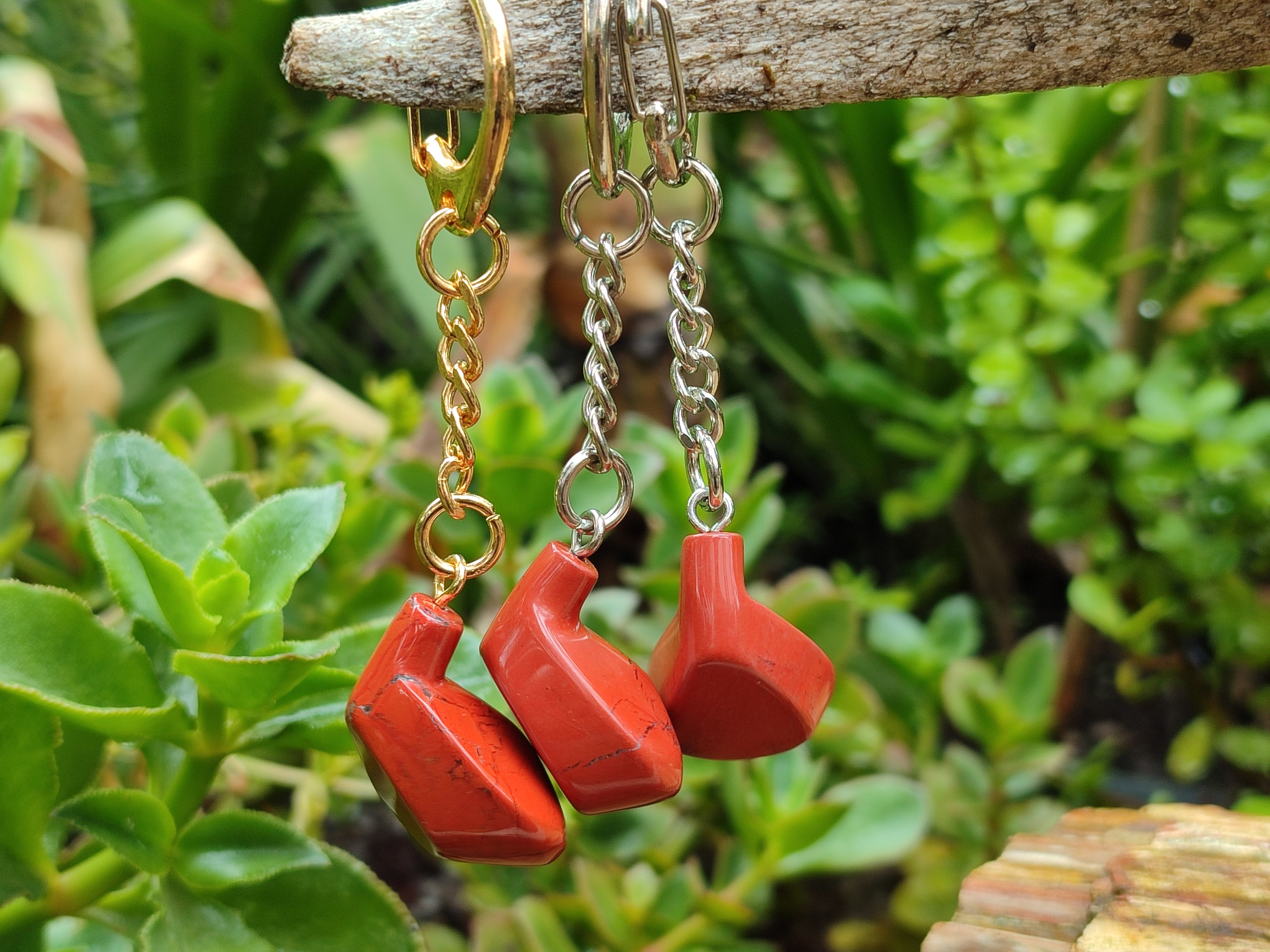 Polished Red Jasper Golf Driver Keyring - Sold Per Item - From South Africa - Toprock Gemstones and Minerals 