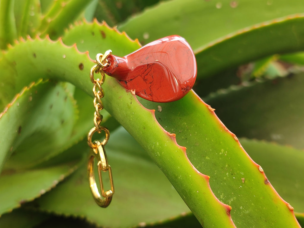 Polished Red Jasper Golf Driver Keyring - Sold Per Item - From South Africa - Toprock Gemstones and Minerals 