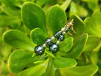 Polished Pair of Hematite and Silver Bead Earrings - Sold per Pair - From Southern Africa - Toprock Gemstones and Minerals 