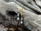 Polished Pair of Hematite and Silver Bead Earrings - Sold per Pair - From Southern Africa - Toprock Gemstones and Minerals 