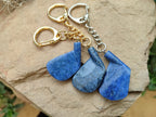 Hand Made Dumortierite Iron Golf Club Keyrings - sold per item - From Mozambique - Toprock Gemstones and Minerals 