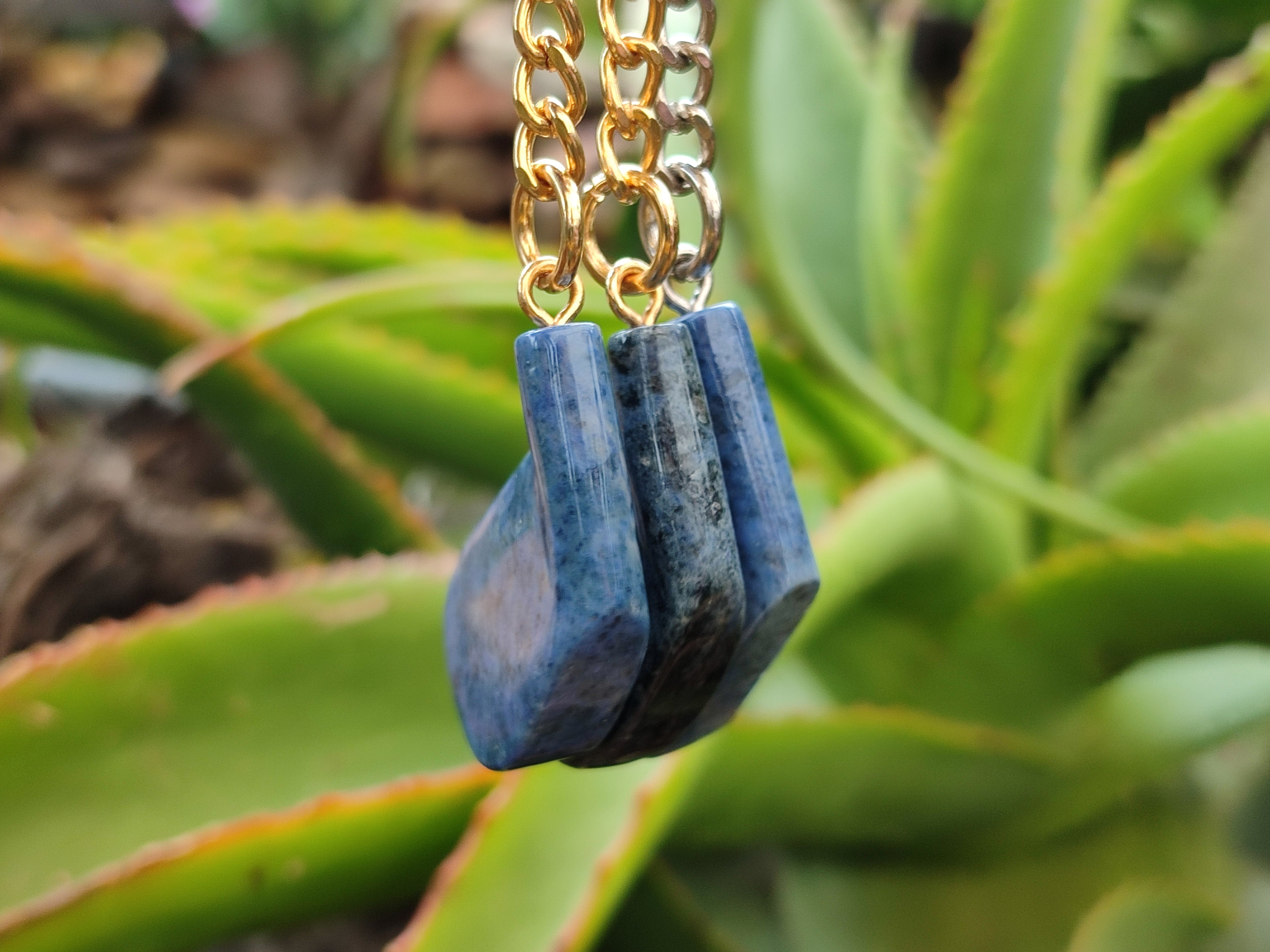 Hand Made Dumortierite Iron Golf Club Keyrings - sold per item - From Mozambique - Toprock Gemstones and Minerals 