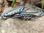 Polished Silver Hematite Bead and Disk Choker Necklace - Sold Per Item - From China - Toprock Gemstones and Minerals 