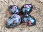 Polished Rhodonite Eggs x 4 From Madagascar - Toprock Gemstones and Minerals 