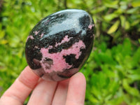 Polished Rhodonite Eggs x 4 From Madagascar - Toprock Gemstones and Minerals 