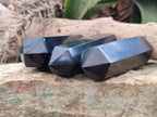 Polished Black Basalt Points x 3 From Antsirabe, Madagascar - Toprock Gemstones and Minerals 
