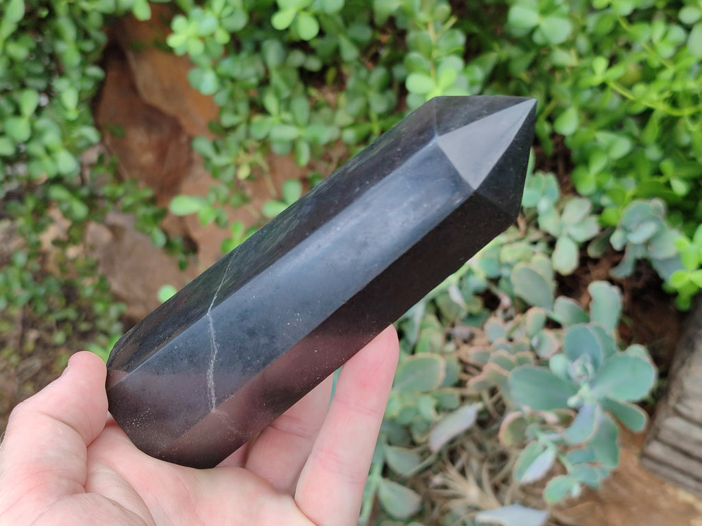 Polished Black Basalt Points x 3 From Antsirabe, Madagascar - Toprock Gemstones and Minerals 