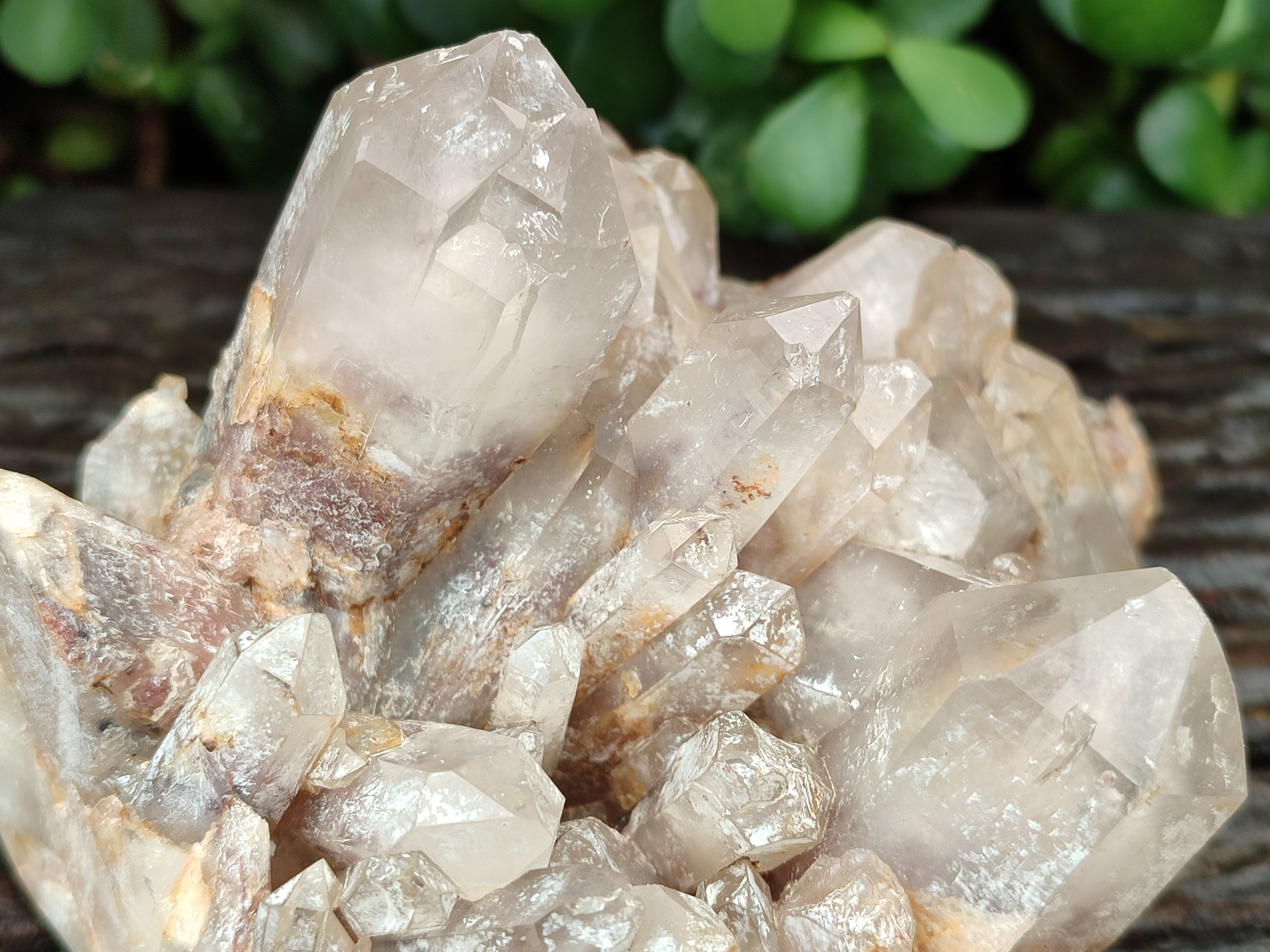 Natural Red Hematoid Quartz Clusters x 3 From Karoi, Zimbabwe - Toprock Gemstones and Minerals 