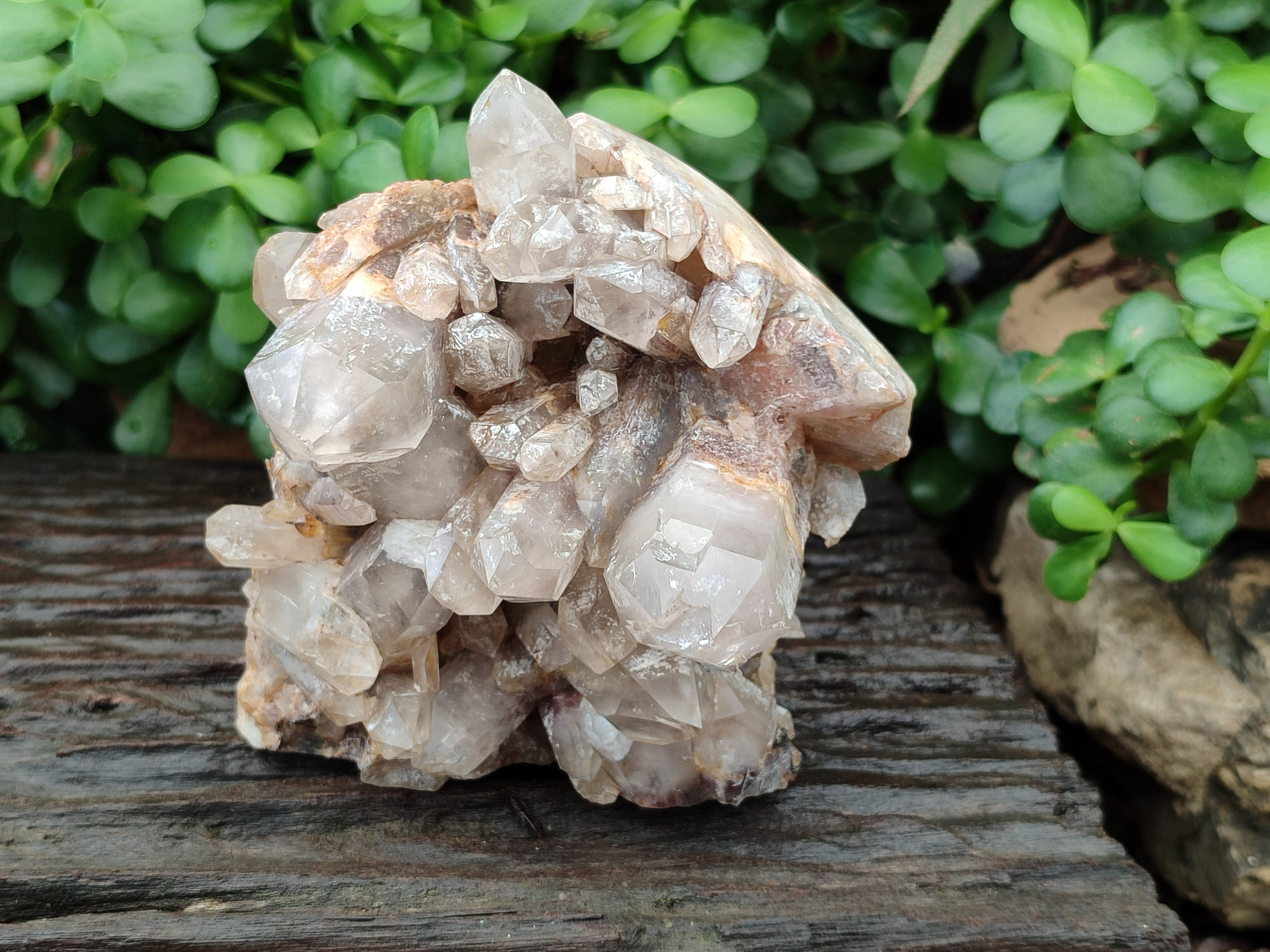 Natural Red Hematoid Quartz Clusters x 3 From Karoi, Zimbabwe - Toprock Gemstones and Minerals 