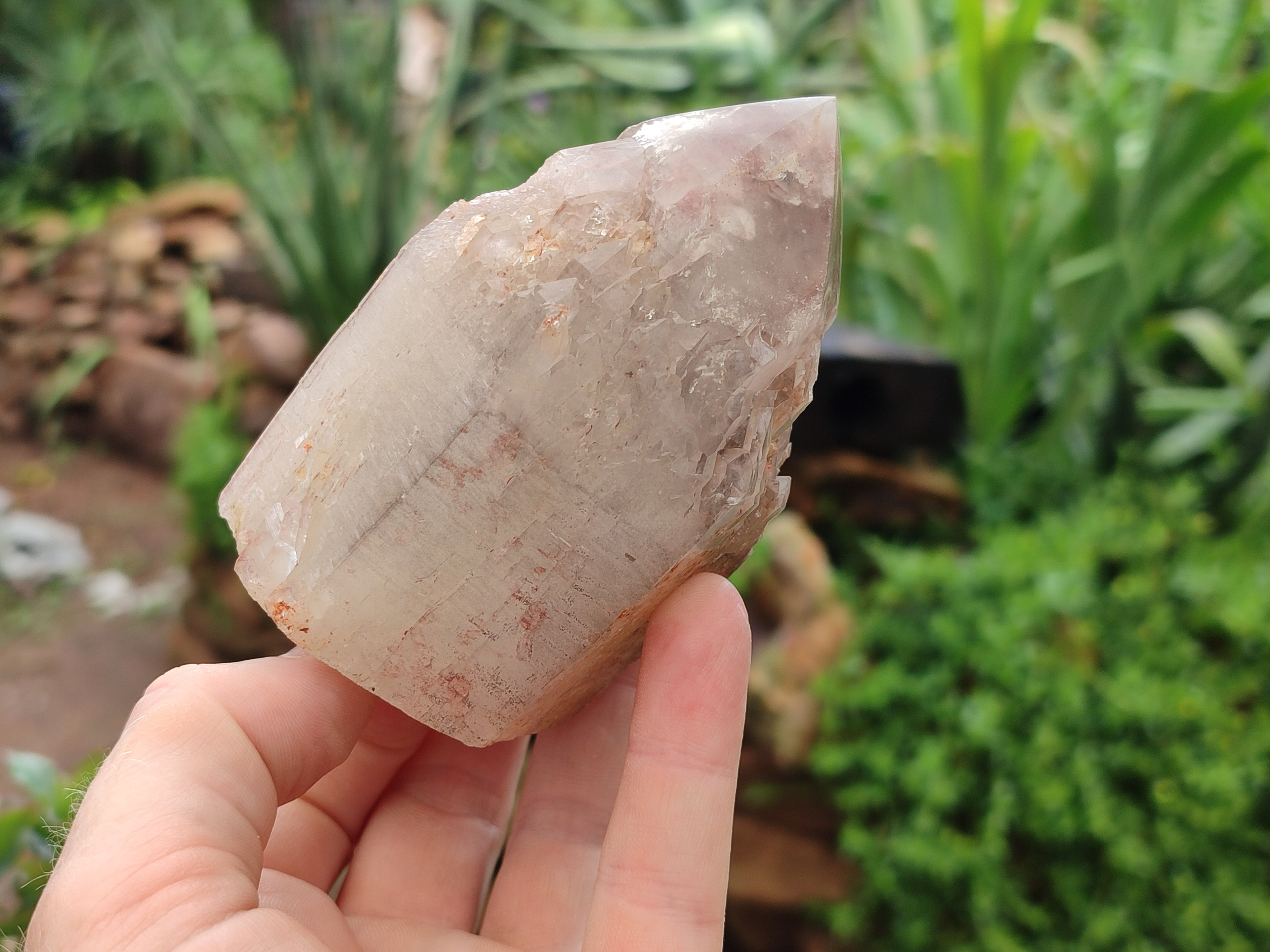 Natural Red Hematoid Quartz Clusters x 3 From Karoi, Zimbabwe - Toprock Gemstones and Minerals 