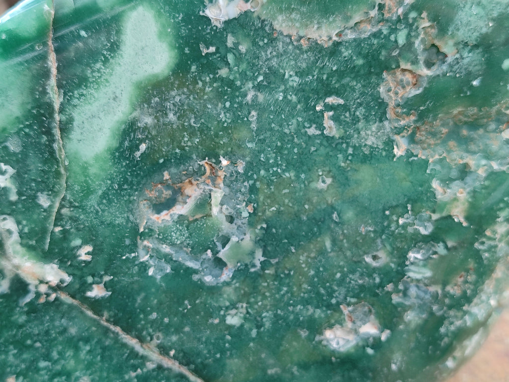 Polished On One Side Emerald Mtorolite Plates x 2 From Mutorashanga, Zimbabwe - Toprock Gemstones and Minerals 