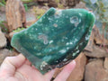 Polished On One Side Emerald Mtorolite Plates x 2 From Mutorashanga, Zimbabwe - Toprock Gemstones and Minerals 