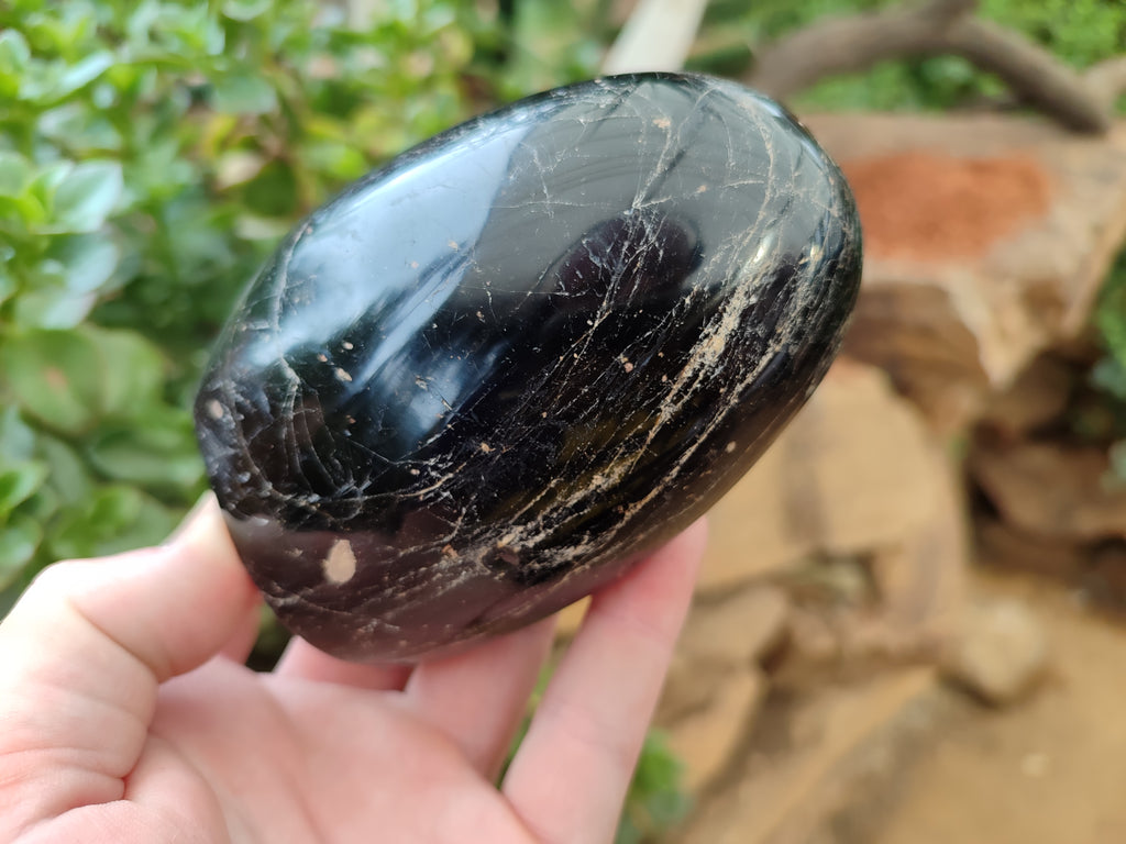 Polished Schorl Black Tourmaline Standing Free Forms x 3 From Madagascar - Toprock Gemstones and Minerals 
