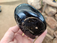 Polished Schorl Black Tourmaline Standing Free Forms x 3 From Madagascar - Toprock Gemstones and Minerals 