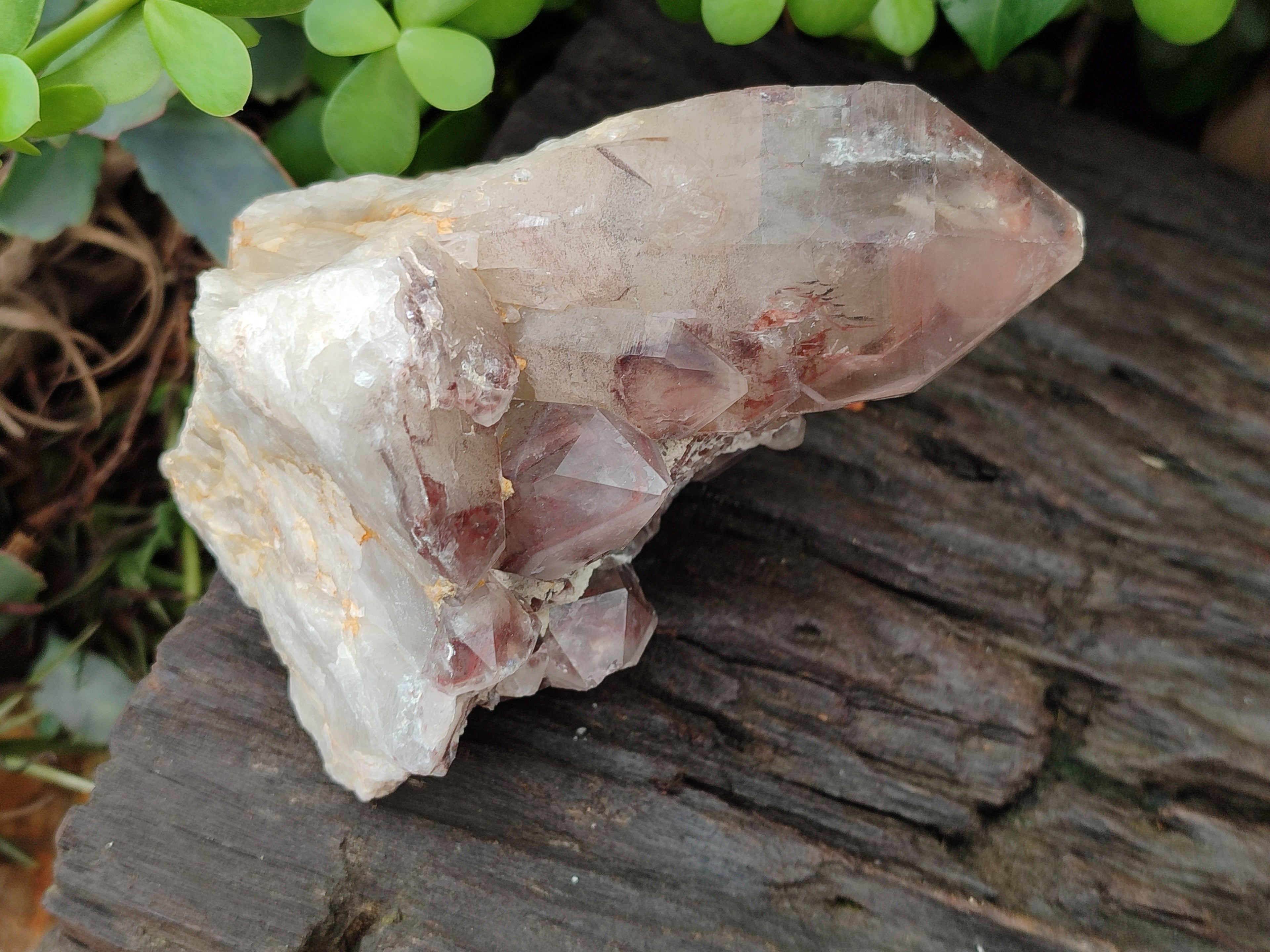 Natural Red Hematoid Quartz Clusters x 2 From Karoi, Zimbabwe - Toprock Gemstones and Minerals 