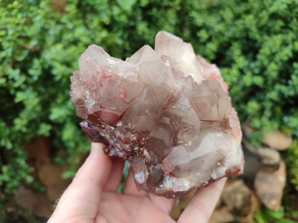 Natural Red Hematoid Quartz Clusters x 2 From Karoi, Zimbabwe - Toprock Gemstones and Minerals 