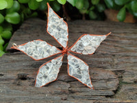 Hand Made Mixed Gemstone Christmas Decorations - sold per pack of 5 -  From South Africa