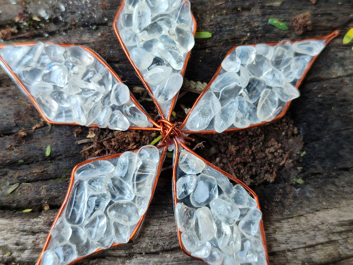 Hand Made Mixed Gemstone Christmas Decorations - sold per pack of 5 -  From South Africa - Toprock Gemstones and Minerals 