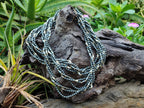Polished Silver Hematite and Freshwater Pearl Triple Strand Beaded Necklace - Sold Per Item - From China - Toprock Gemstones and Minerals 