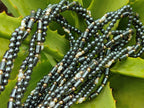 Polished Silver Hematite and Freshwater Pearl Triple Strand Beaded Necklace - Sold Per Item - From China - Toprock Gemstones and Minerals 