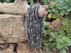Polished Silver Hematite and Freshwater Pearl Triple Strand Beaded Necklace - Sold Per Item - From China - Toprock Gemstones and Minerals 