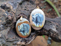 Polished Polychrome Jasper Pendant with Hand Painted Rhino - sold per item - From Madagascar - Toprock Gemstones and Minerals 