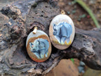Polished Polychrome Jasper Pendant with Hand Painted Rhino - sold per item - From Madagascar - Toprock Gemstones and Minerals 