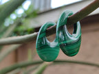 Hand Made Flower Malachite Pendant or Earring Pieces - Sold Per Item - From Congo - Toprock Gemstones and Minerals 