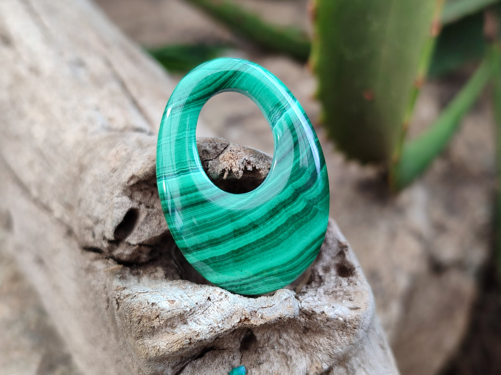 Hand Made Flower Malachite Pendant or Earring Pieces - Sold Per Item - From Congo - Toprock Gemstones and Minerals 
