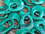 Hand Made Flower Malachite Pendant or Earring Pieces - Sold Per Item - From Congo - Toprock Gemstones and Minerals 