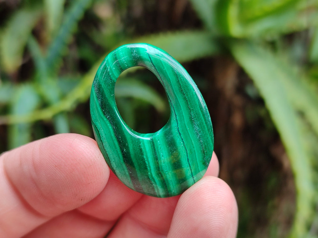 Hand Made Flower Malachite Pendant or Earring Pieces - Sold Per Item - From Congo - Toprock Gemstones and Minerals 