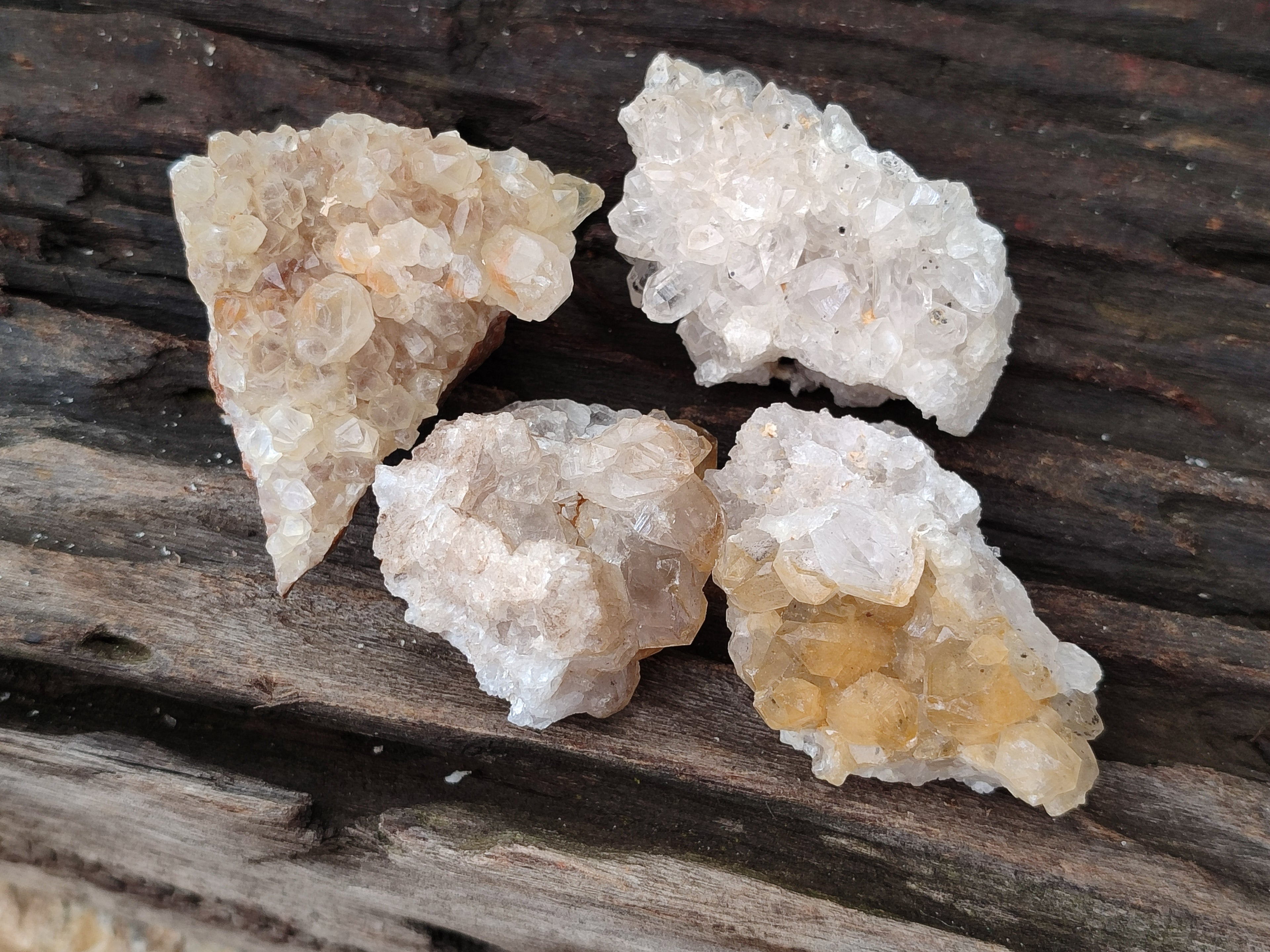 Natural Limonite Quartz Clusters x 35 From Solwezi, Zambia - Toprock Gemstones and Minerals 