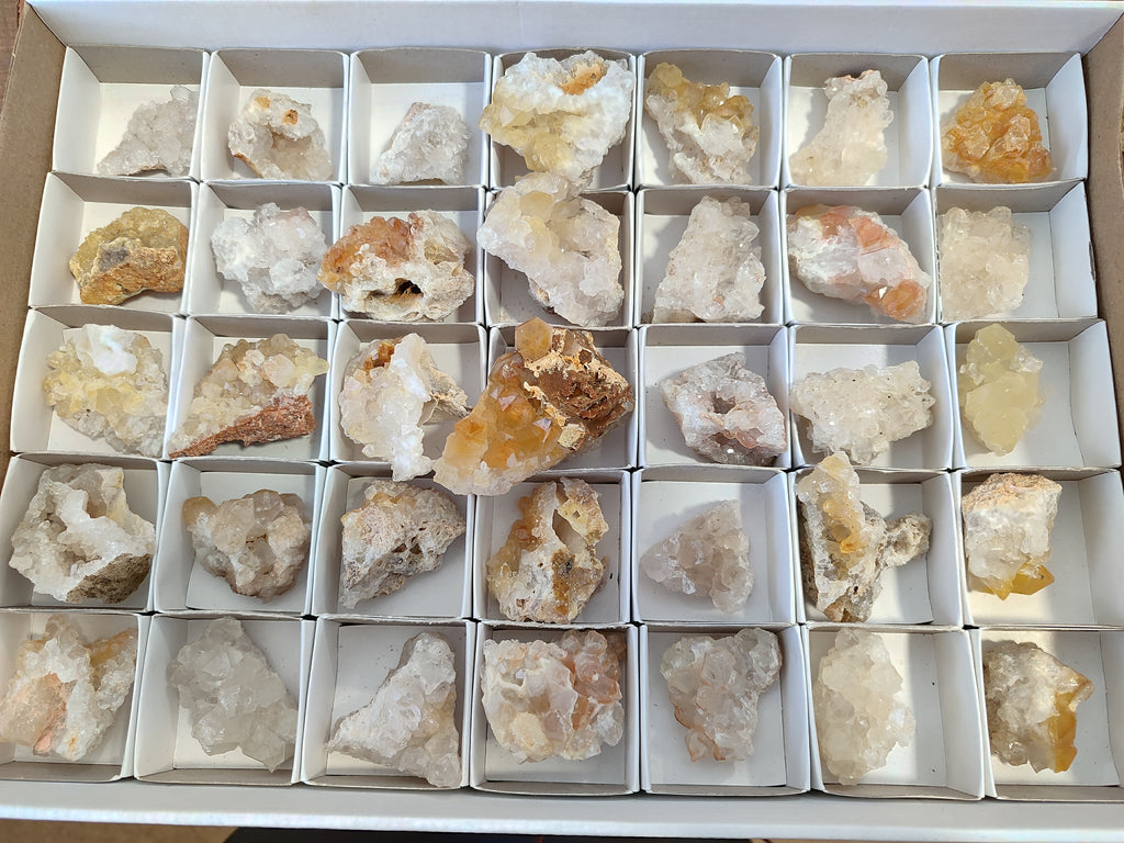 Natural Limonite Quartz Clusters x 35 From Solwezi, Zambia - Toprock Gemstones and Minerals 